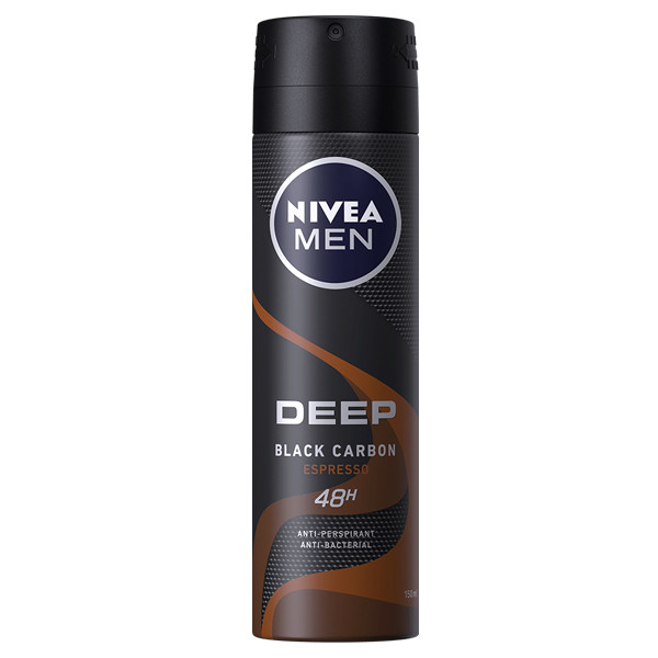 اسپری ضد تعریق 48 ساعته مردانه سری Deep  نیوآ مدل Black Carbon Espresso