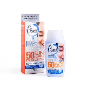 کرم ضد آفتاب بی‌رنگ پوست چرب Spf50 پیکسل  