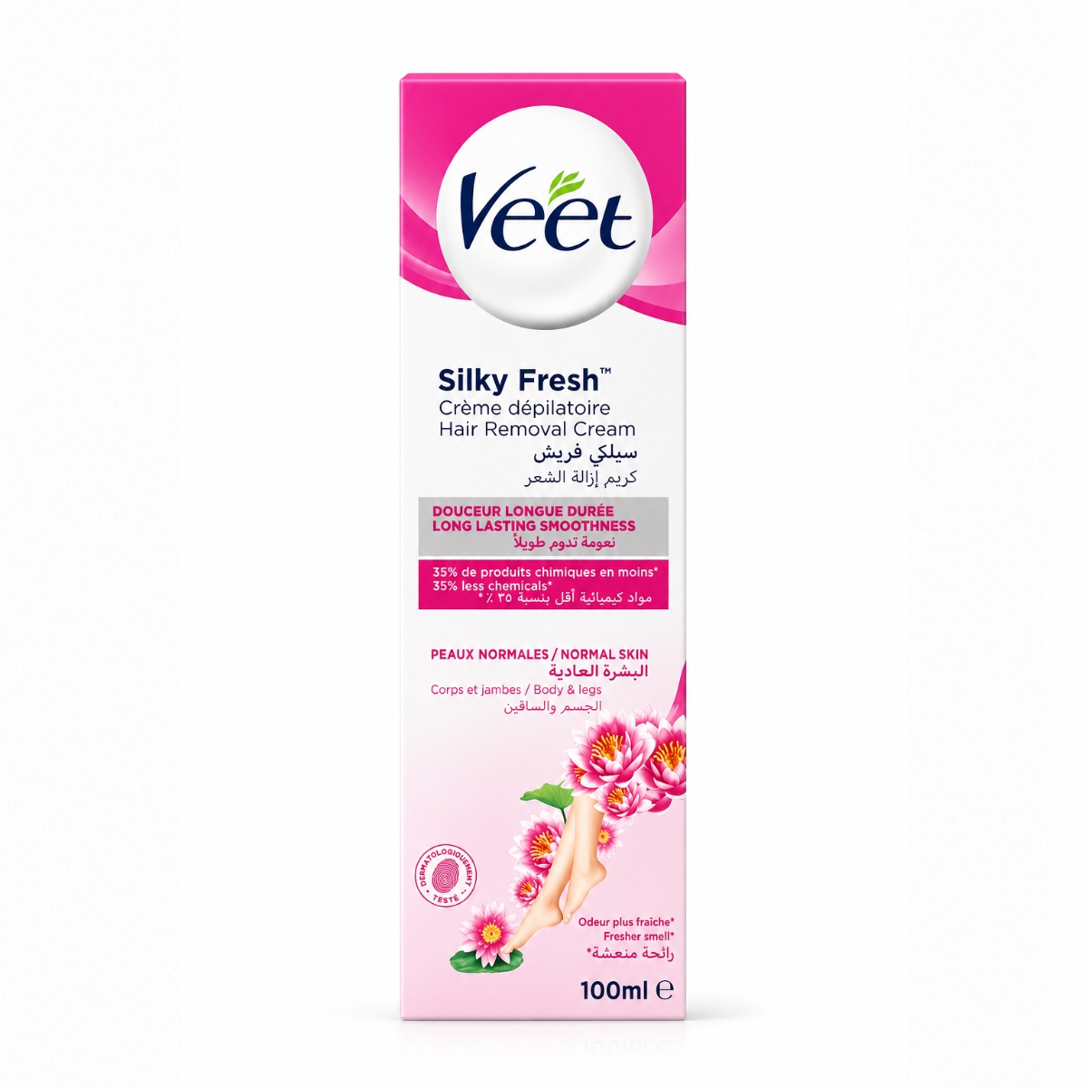 کرم موبر بدن پوست های نرمال ویت Veet Silky Fresh 