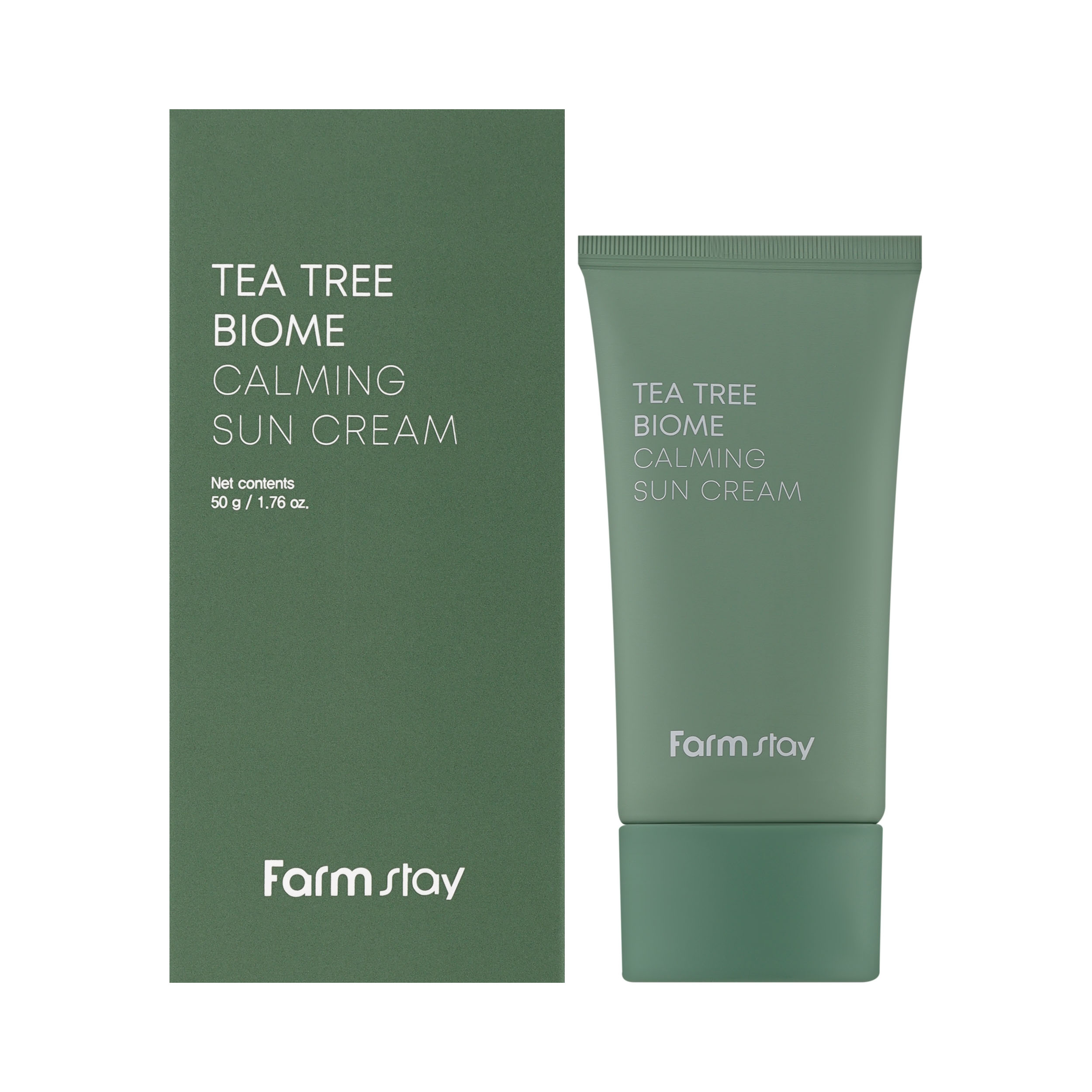 کرم ضد آفتاب تسکین دهنده و ترمیم کننده درخت چای فارم استی مدل Tea Tree Blome