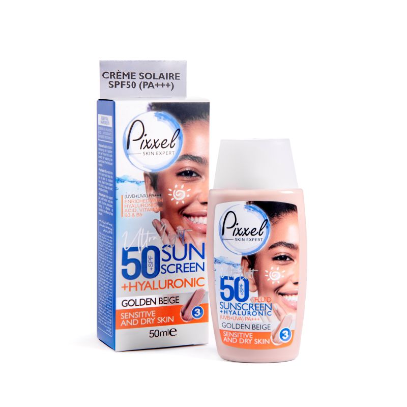 کرم ضد آفتاب رنگی مناسب پوست خشک,نرمال و حساس Spf50 پیکسل