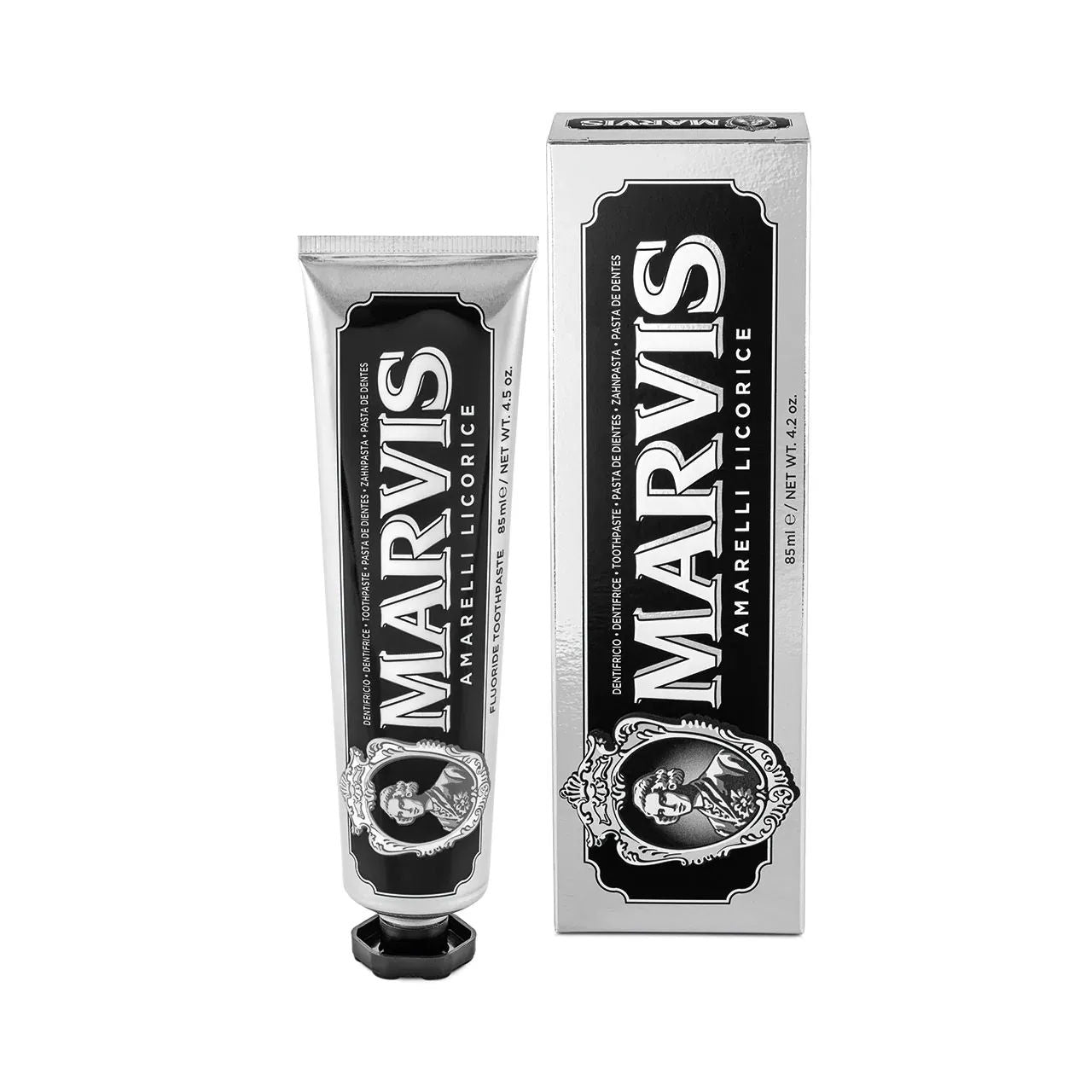 خمیر دندان مارویس مدل شیرین بیان Amarelli Licorice (85 میل)