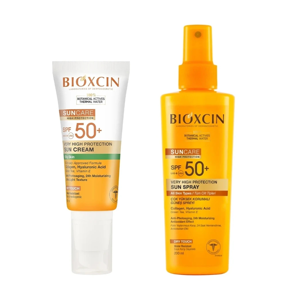 ست کرم ضد آفتاب و اسپری ضد آفتاب SPF 50+ مناسب پوست چرب بیوکسین 